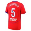 Camisola Paris Saint-Germain Marquinhos 5 Homen Equipamento 3ª 2025-26