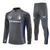 Feyenoord Homen Conjunto de Moletom de Treino Quarto-Zíper 2025-26 Cinza