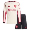 Camisola + Calções Liverpool Criança Manga Comprida Equipamento 2ª 2025-26