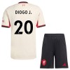 Camisola + Calções Liverpool Diogo J 20 Criança Equipamento 2ª 2025-26