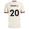 Camisola + Calções Liverpool Diogo J 20 Criança Equipamento 2ª 2025-26