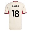Camisola + Calções Liverpool Gakpo 18 Criança Equipamento 2ª 2025-26