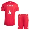 Camisola + Calções Liverpool Virgil 4 Criança Equipamento 1ª 2025-26