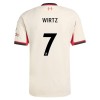 Camisola + Calções Liverpool Wirtz 7 Criança Equipamento 2ª 2025-26