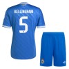 Camisola + Calções Real Madrid Bellingham 5 Criança Equipamento 3ª 2025-26