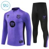 FC Barcelona Criança Conjunto de Moletom de Treino Quarto-Zíper 2025-26 Roxo