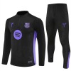 FC Barcelona Homen Conjunto de Moletom de Treino Quarto-Zíper 2025-26 Preta