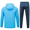 Manchester City Homen Casaco Capuz Treino 2025-26 Azul