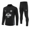 Manchester City Homen Conjunto de Moletom de Treino Quarto-Zíper 2025-26 Preta