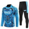 Napoli Homen Conjunto de Moletom de Treino Quarto-Zíper 2025-26 Azul