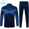 Paris Saint-Germain Criança Conjunto de Moletom de Treino Quarto-Zíper 2025-26 Azul