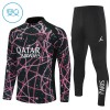 Paris Saint-Germain Criança Conjunto de Moletom de Treino Quarto-Zíper 2025-26 Preta