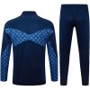 Paris Saint-Germain Homen Conjunto de Moletom de Treino Quarto-Zíper 2025-26 Azul
