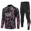 Paris Saint-Germain Homen Conjunto de Moletom de Treino Quarto-Zíper 2025-26 Preta