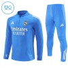 Real Madrid Criança Conjunto de Moletom de Treino Quarto-Zíper 2025-26 Azul
