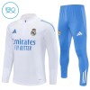 Real Madrid Criança Conjunto de Moletom de Treino Quarto-Zíper 2025-26 Branca