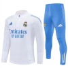Real Madrid Homen Conjunto de Moletom de Treino Quarto-Zíper 2025-26 Branca