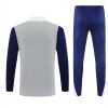 Tottenham Hotspur Homen Conjunto de Moletom de Treino Quarto-Zíper 2025-26 Cinza