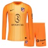 Camisola + Calções Guarda-Redes Atlético Madrid Criança Manga Comprida 2025-26 Laranja