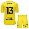 Camisola + Calções Guarda-Redes Atlético Madrid Oblak 13 Criança 2025-26 Amarela