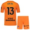 Camisola + Calções Guarda-Redes Atlético Madrid Oblak 13 Criança 2025-26 Laranja