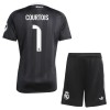 Camisola + Calções Guarda-Redes Real Madrid Courtois 1 Criança 2025-26 Preta