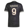 Camisola + Calções Juventus Vlahovic 9 Criança Equipamento 3ª 2025-26