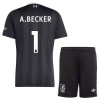 Camisola + Calções Guarda-Redes Liverpool A. Becker 1 Criança 2025-26 Preta