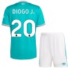 Camisola + Calções Liverpool Diogo J 20 Criança Equipamento 3ª 2025-26