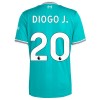 Camisola + Calções Liverpool Diogo J 20 Criança Equipamento 3ª 2025-26