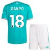 Camisola + Calções Liverpool Gakpo 18 Criança Equipamento 3ª 2025-26