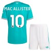 Camisola + Calções Liverpool Mac Allister 10 Criança Equipamento 3ª 2025-26