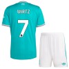Camisola + Calções Liverpool Wirtz 7 Criança Equipamento 3ª 2025-26