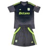 Camisola + Calções Guarda-Redes Aston Villa Criança 2025-26 Preta