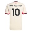 Camisola Liverpool Mac Allister 10 Homen Equipamento 2ª 2025-26