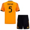 Camisola + Calções AS Roma Ndicka 5 Criança Equipamento 2ª 2025-26