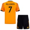 Camisola + Calções AS Roma Pellegrini 7 Criança Equipamento 2ª 2025-26