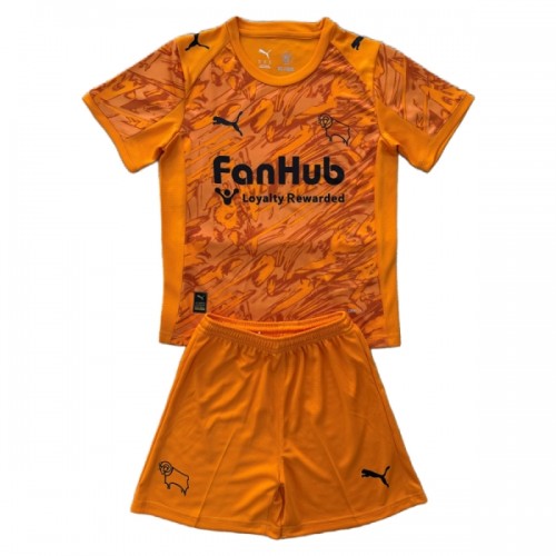 Camisola + Calções Guarda-Redes Derby County Criança 2025-26 Laranja Camisola + Calções Guarda-Redes Derby County Criança 2025-26 Laranja