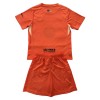 Camisola + Calções Guarda-Redes FC Barcelona Criança 2025-26 Laranja