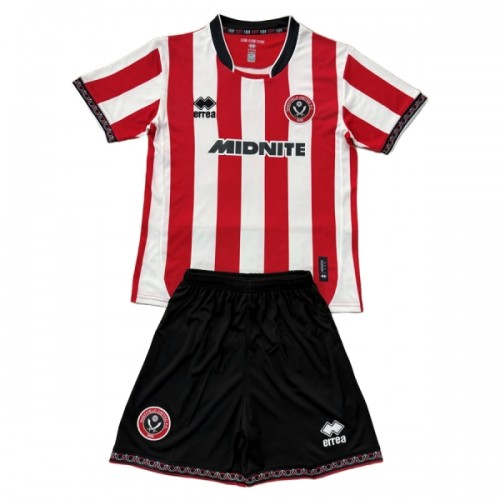 Camisola + Calções Sheffield United Criança Equipamento 1ª 2025-26 Camisola + Calções Sheffield United Criança Equipamento 1ª 2025-26