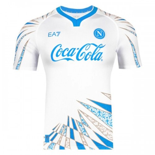 Camisola SSC Napoli Pre-Match Homen 2025-26 Branca Camisola SSC Napoli Pre-Match Homen 2025-26 Branca