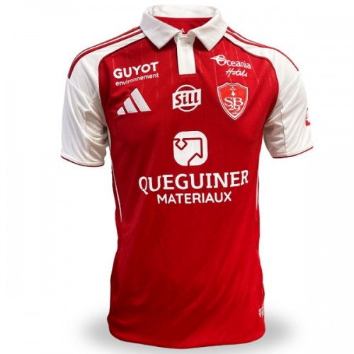 Camisola Stade Brestois Homen Equipamento 1ª 2025-26 Camisola Stade Brestois Homen Equipamento 1ª 2025-26