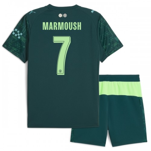 Camisola + Calções Manchester City Marmoush 7 EA Sport Criança Equipamento 4ª 2025-26 Camisola + Calções Manchester City Marmoush 7 EA Sport Criança Equipamento 4ª 2025-26