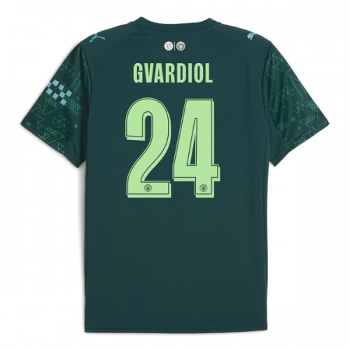 Camisola Manchester City Gvardiol 24 EA Sport Homen Equipamento 4ª 2025-26 Camisola Manchester City Gvardiol 24 EA Sport Homen Equipamento 4ª 2025-26