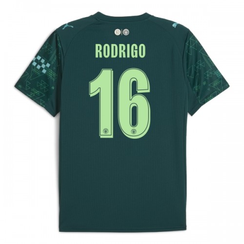 Camisola Manchester City Rodrigo 16 EA Sport Homen Equipamento 4ª 2025-26 Camisola Manchester City Rodrigo 16 EA Sport Homen Equipamento 4ª 2025-26