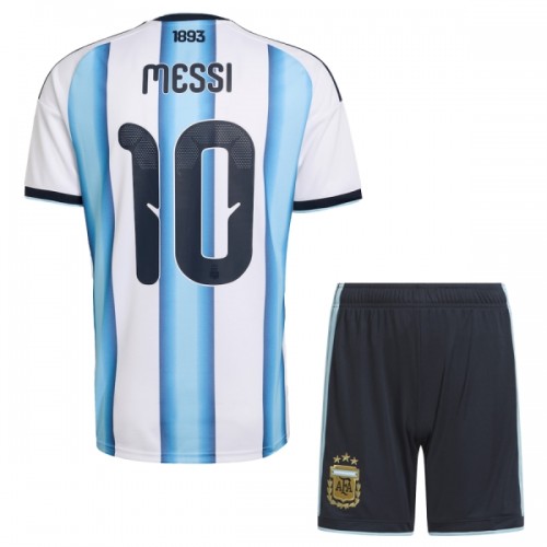Camisola + Calções Argentina Messi 10 Criança Equipamento 1ª Mundial 2026 Camisola + Calções Argentina Messi 10 Criança Equipamento 1ª Mundial 2026