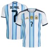 Camisola Argentina De Paul 7 Homen Equipamento 1ª Mundial 2026