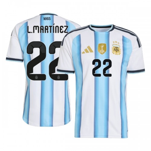 Camisola Argentina Lautaro Martinez 22 Homen Equipamento 1ª Mundial 2026 Camisola Argentina Lautaro Martinez 22 Homen Equipamento 1ª Mundial 2026