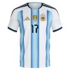 Camisola + Calções Argentina Garnacho 17 Criança Equipamento 1ª Mundial 2026