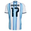 Camisola + Calções Argentina Garnacho 17 Criança Equipamento 1ª Mundial 2026
